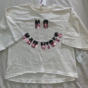 Jessica Simpson high low crewneck shirt size M